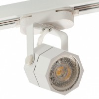 Однофазный двужильный трековый светильник Denkirs DK6004-WH SOLID Nibe под сменную лампу GU10
