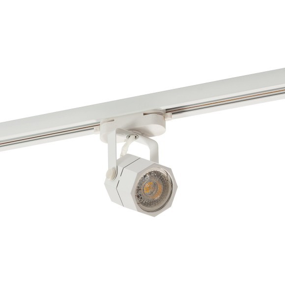 Однофазный двужильный трековый светильник Denkirs DK6004-WH SOLID Nibe под сменную лампу GU10