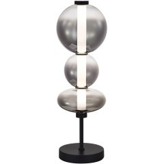 SL6119.404.18 Прикроватная лампа ST-Luce Черный/Дымчато-Серый LED 1*18W 3000K PERLINA