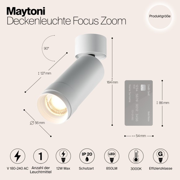 Потолочный светильник Technical C055CL-L12W3K-Z-W Потолочный светильник Technical C055CL-L12W3K-Z-W