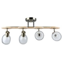 Потолочный светильник с 4 стеклянными плафонами и цоколем E27 Arte Lamp Harmony A5110PL-4AB