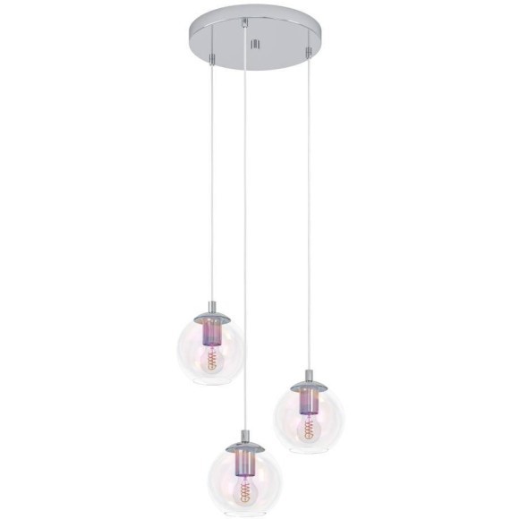 901921 Подвес ARISCANI 2, 3X60W(E27), сталь, хром, разноцветный