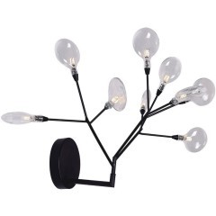 Бра Crystal Lux EVITA AP9 BLACK/TRANSPARENT Бра Crystal Lux EVITA AP9 BLACK/TRANSPARENT