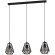 43693 Подвесной потолочный светильник (люстра) STYPE, 3Х40W, E27, L950, B200, H1100, сталь, черный