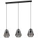 43693 Подвесной потолочный светильник (люстра) STYPE, 3Х40W, E27, L950, B200, H1100, сталь, черный