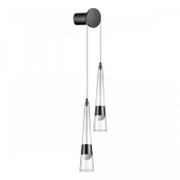 5044/24WL L-VISION ODL24 301 глянц.темн.хром/прозрачный/металл/стекло Бра LED 24W 3000K 2536Лм LUMP