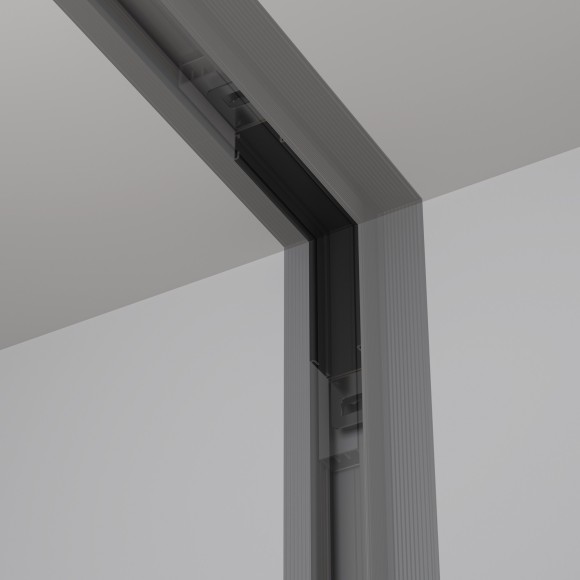 Угловой вертикальный коннектор для шинопровода встраиваемого в ГКЛ Maytoni Basity TRA172ICL-12B