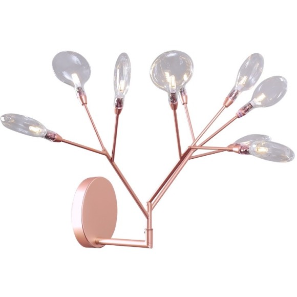Бра Crystal Lux EVITA AP9 COPPER/TRANSPARENT