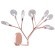 Бра Crystal Lux EVITA AP9 COPPER/TRANSPARENT