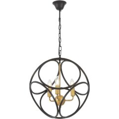 Подвесная люстра Casai LDP 1243-3 BK+MD Подвесная люстра Casai LDP 1243-3 BK+MD