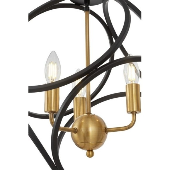 Подвесная люстра Casai LDP 1243-3 BK+MD Подвесная люстра Casai LDP 1243-3 BK+MD