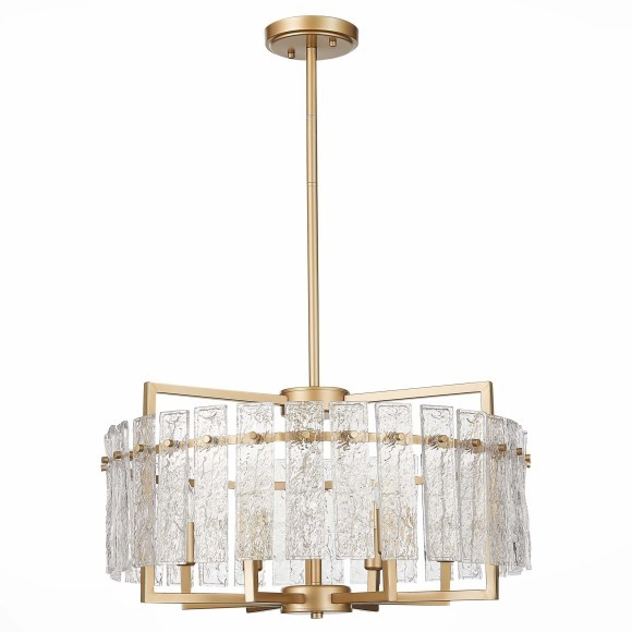 SL1632.203.06 ST Luce MIRA Подвесная люстра, E14,6х60W, шампань/прозрачный SL1632.203.06 ST Luce MIRA Подвесная люстра, E14,6х60W, шампань/прозрачный