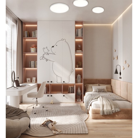 Настенно-потолочный светильник СОНЕКС Sonex ALFA WHITE 7659/24L Настенно-потолочный светильник СОНЕКС Sonex ALFA WHITE 7659/24L