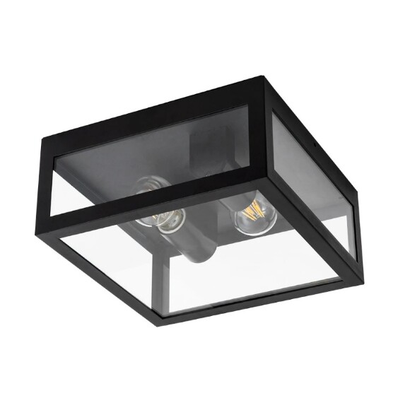 Уличный потолочный светильник Arte Lamp A4569PF-2BK BELFAST IP44 под лампы 2xE27 60W Уличный потолочный светильник Arte Lamp A4569PF-2BK BELFAST IP44 под лампы 2xE27 60W