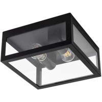 Уличный потолочный светильник Arte Lamp A4569PF-2BK BELFAST IP44 под лампы 2xE27 60W