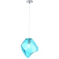 Светильник подвесной Crystal Lux NUESTRO SP1 CHROME/BLUE