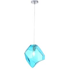 Светильник подвесной Crystal Lux NUESTRO SP1 CHROME/BLUE Светильник подвесной Crystal Lux NUESTRO SP1 CHROME/BLUE