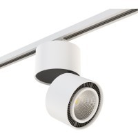 Однофазный двужильный светодиодный трековый светильник Lightstar A1T213850 Forte Muro 3000К 3400Лм CRI80+ 30° 40Вт