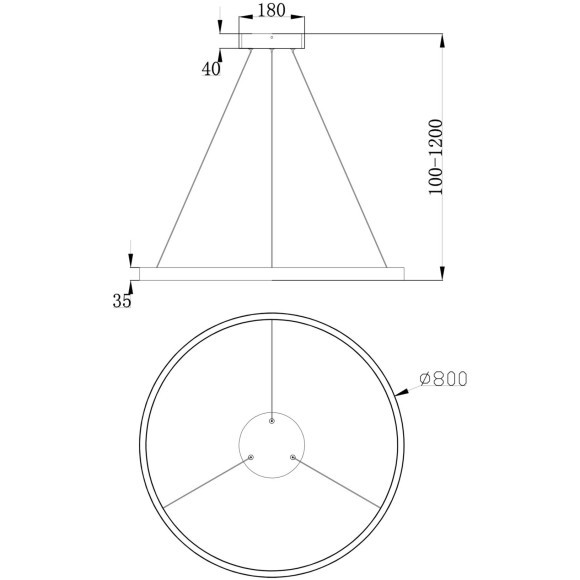 Подвесной светильник Maytoni MOD058PL-L42B4K