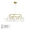 Подвесная люстра Arte Lamp CANDY A7272SP-45GO
