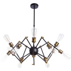 Люстра паук Divinare 3037/03 SP-12 FORMICA под лампы 12xE27 40W