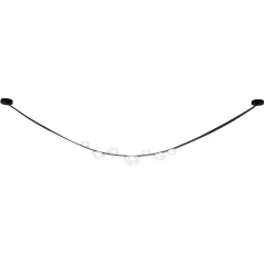 BOSQUE SP7 L3000 BLACK/TRANSPARENT 0270/207 Crystal Lux Чёрный подвесной светильник с прозрачными/матовыми стеклянными плафонами, LED 35 Вт, 3000 К, 2800 Лм, IP20, 220 В
