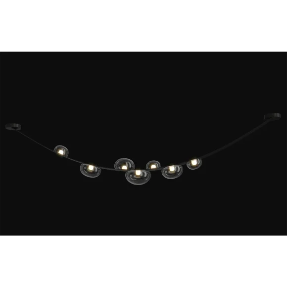BOSQUE SP7 L3000 BLACK/TRANSPARENT 0270/207 Crystal Lux Чёрный подвесной светильник с прозрачными/матовыми стеклянными плафонами, LED 35 Вт, 3000 К, 2800 Лм, IP20, 220 В BOSQUE SP7 L3000 BLACK/TRANSPARENT 0270/207 Crystal Lux Чёрный подвесной светильник с прозрачными/матовыми стеклянными плафонами, LED 35 Вт, 3000 К, 2800 Лм, IP20, 220 В