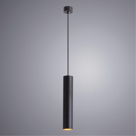 Подвесной светильник цилиндр Arte Lamp A1530SP-1BK TORRE под лампу 1xGU10 35W
