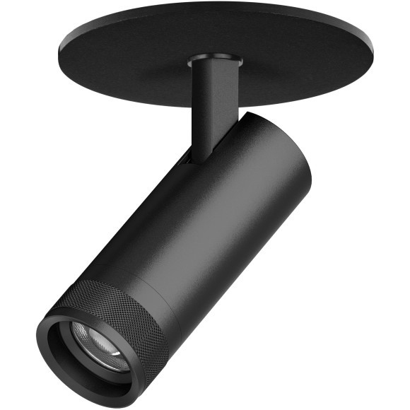 Черный встраиваемый светодиодный спот с изм углом рассеивания 20-55° и рег. цвет. температурой 2700;4200;6000К 12W 840Лм CRI90 Canno Pro Lightstar C4127RS