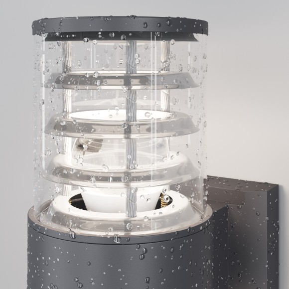 Уличный настенный светильник Maytoni O576WL-01GR Bronx IP54 под лампу 1xE27 60W Уличный настенный светильник Maytoni O576WL-01GR Bronx IP54 под лампу 1xE27 60W