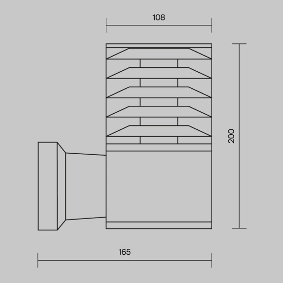 Уличный настенный светильник Maytoni O576WL-01GR Bronx IP54 под лампу 1xE27 60W Уличный настенный светильник Maytoni O576WL-01GR Bronx IP54 под лампу 1xE27 60W
