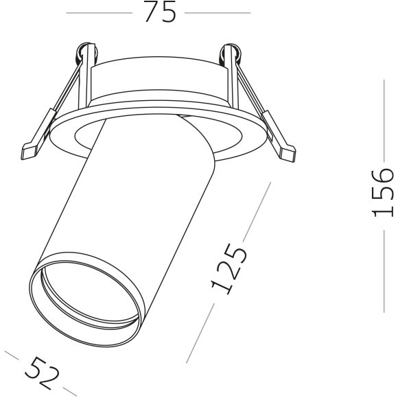 ST759.438.07 Св-к встр. Черный LED 1*7W 3000K 560Lm Ra90 60° IP20 D95xH156 220-240VV Встраиваемые светильники ST759.438.07 Св-к встр. Черный LED 1*7W 3000K 560Lm Ra90 60° IP20 D95xH156 220-240VV Встраиваемые светильники