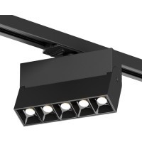 Однофазный двужильный светодиодный трековый светильник Denkirs DK6446-BK Edder 4000К 780Лм CRI90+ 24° 10Вт