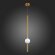 SL1222.233.01 Светильник подвесной ST-Luce Золотистый/Золотистый, Белый LED 1*18W 4000K ANGURRA SL1222.233.01 Светильник подвесной ST-Luce Золотистый/Золотистый, Белый LED 1*18W 4000K ANGURRA