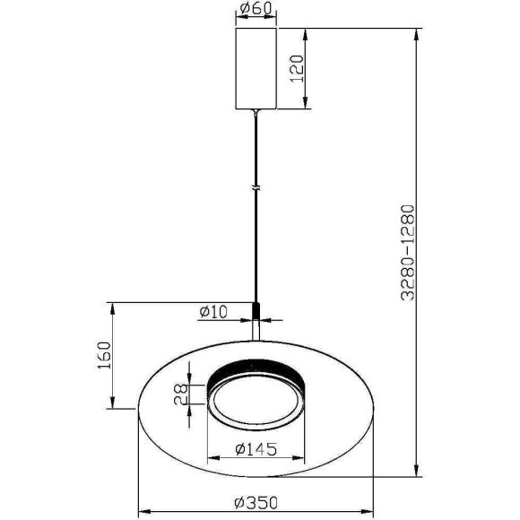 Подвесной светильник Maytoni MOD041PL-L15B3K1