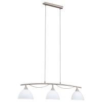 91275 PISTOIA Люстра потолочная с тремя лампами G9, 120Вт, никель, стекло