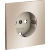 Накладка для розетки с заземлением, S70 Metal (платина)