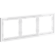 Рамка пластиковая VOLTUM S70 на 3 поста, (белый глянцевый)
