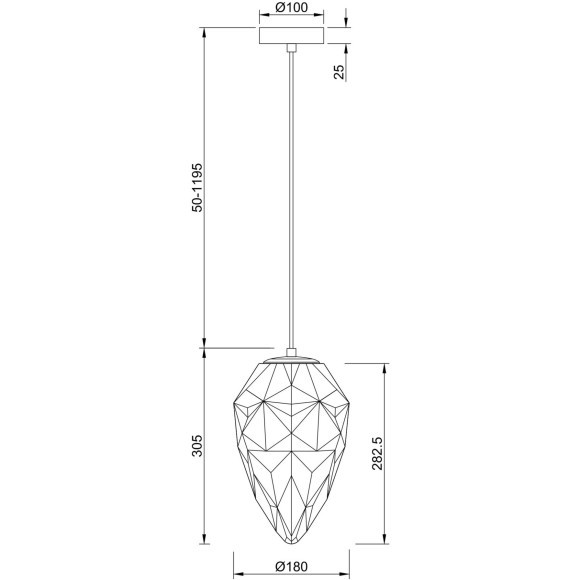 Подвесной светильник Maytoni P052PL-01GR