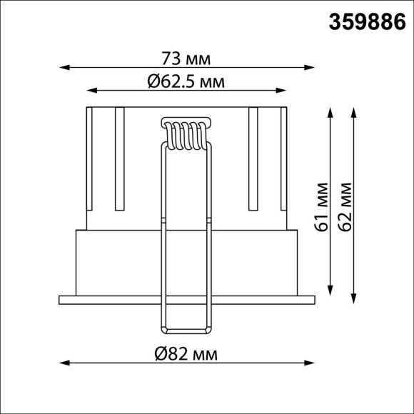 359886 WIR NT26 000 белый Светильник встраиваемый с переключателем цв. температуры IP20 LED 10W 100-265V 3000К/4000К/6000К ECLAT