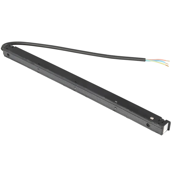 Crystal Lux CLT 0.204 08 BL 1408/084 Низкопрофильный черный встраиваемый в шинопровод драйвер (блок питания/трансформатор) мощностью 150Вт, 220V=>48V, 320x19x16мм IP20