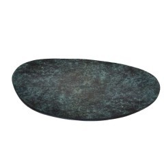 427153 Тарелка декоративная MALIMONO, L325, B300, H10, алюминий, зеленая патина 427153 Тарелка декоративная MALIMONO, L325, B300, H10, алюминий, зеленая патина