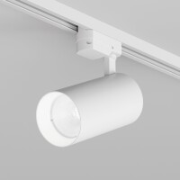 Denkirs SOLID KOPER DK6456-WH Трековый белый однофазный двужильный светильник спот, поворотный, 155x80мм, LED 30Вт 4000К 24° CRI90 IP20 220V, светодиоды Bridgelux