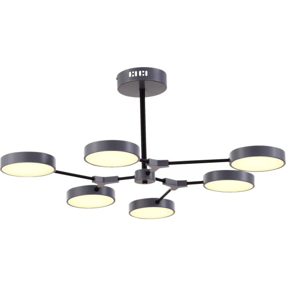 SLE6003-702-06 Светильник потолочный Серый, Черный/Серый LED 6*10W MONTA