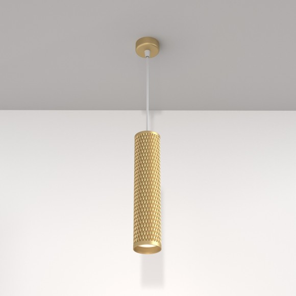 Подвесной светильник цилиндр Maytoni P038PL-01G Focus Design под лампу 1xGU10 50W