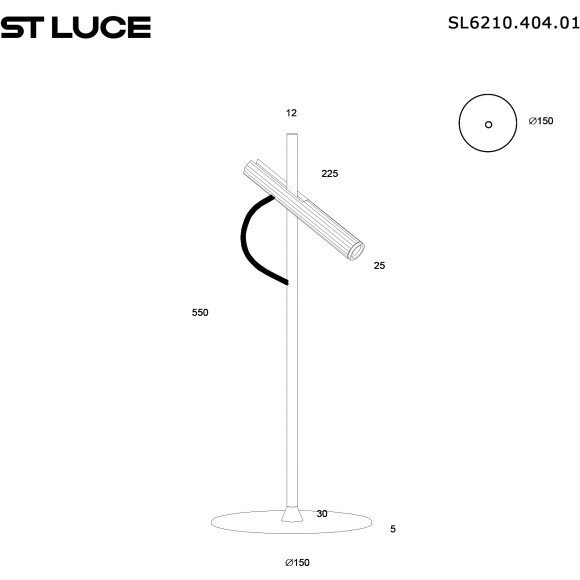 SL6210.404.01 Прикроватная лампа ST-Luce Черный/Черный, Золотистый LED 1*3W 3000K LILT SL6210.404.01 Прикроватная лампа ST-Luce Черный/Черный, Золотистый LED 1*3W 3000K LILT