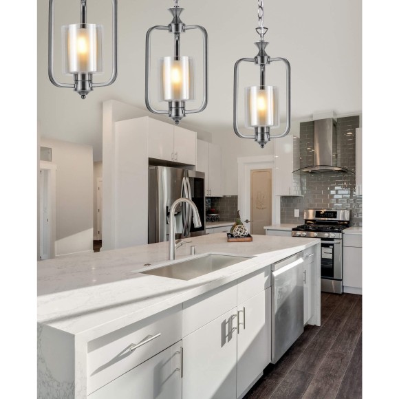 Подвесная люстра Lumina Deco Atlanta LDP 1222-1 CHR+WT