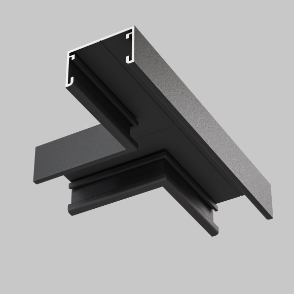 Т-образный коннектор для накладного шинопровода Maytoni Basity TRA172CT-11B Т-образный коннектор для накладного шинопровода Maytoni Basity TRA172CT-11B