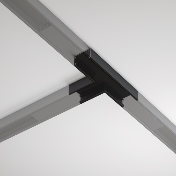 Т-образный коннектор для накладного шинопровода Maytoni Basity TRA172CT-11B Т-образный коннектор для накладного шинопровода Maytoni Basity TRA172CT-11B