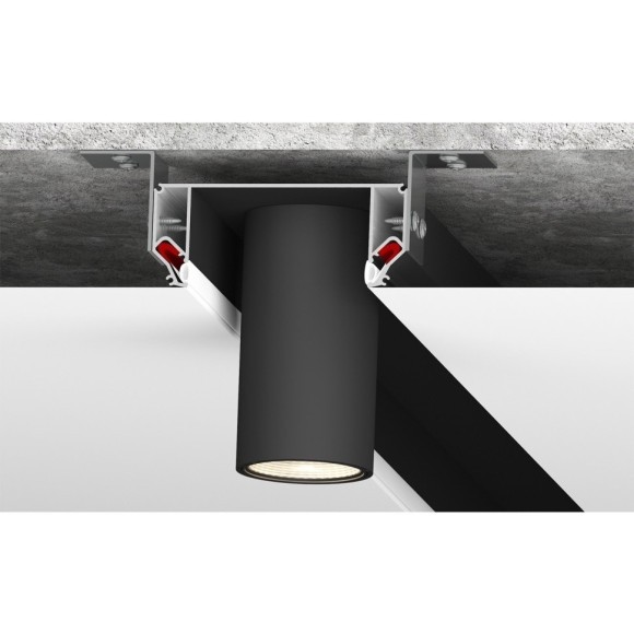 Профиль-ниша 2м черная для гарпунного натяжного потолка Denkirs Flod DK5850-BK